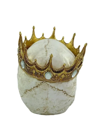 Thumbnail 2: Magical Season 9 in Resin Skull Crown Halloween Home Accent 