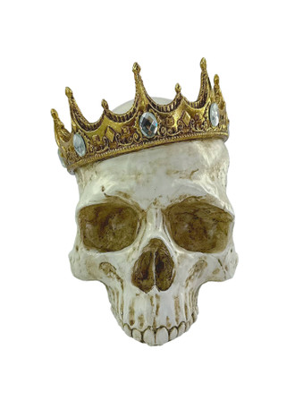 Thumbnail 1: Magical Season 9 in Resin Skull Crown Halloween Home Accent 
