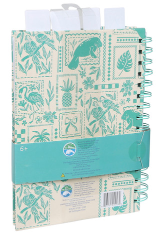Thumbnail 2: Chubby Mermaids Manatee Patchwork Spiral Notebook 