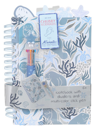 Thumbnail 1: Chubby Mermaids Under The Sea Spiral Notebook 