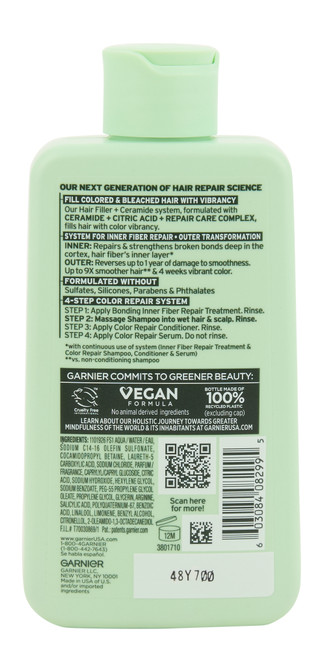 Thumbnail 2: Garnier Fructis 10.1 oz Hair Filler + Ceramide Color Repair Shampoo  