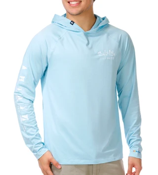 Thumbnail 2: Salt Life Men's Outdoor Live Salty Long Sleeve Graphic Hoodie 