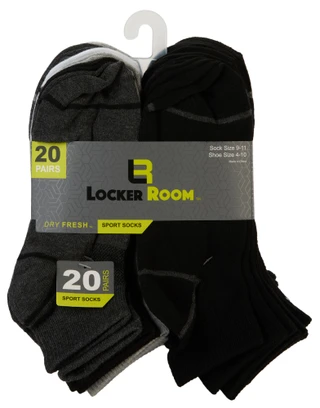 Thumbnail 1: Locker Room Boys 20 Pk Dry Fresh Sport Socks 