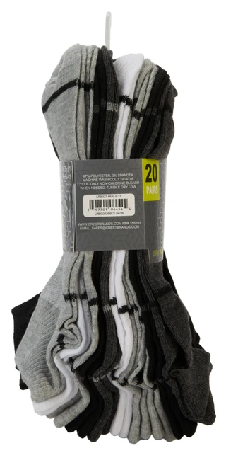 Thumbnail 3: Locker Room Boys 20 Pk Dry Fresh Sport Socks 