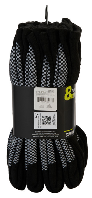 Thumbnail 2: Puma Men's 8 Pk Cushioned Socks 