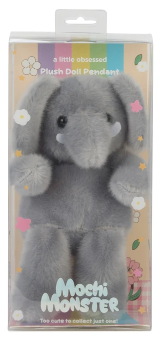 Thumbnail 1: A little obsessed Mochi Monster Plush Doll Elephant Pendant 