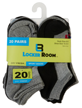 Thumbnail 1: Locker Room Boys 20 Pk Dry Fresh Sport Socks 