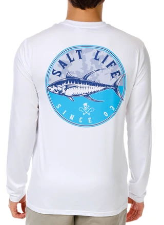 Thumbnail 4: Salt Life Men's Outdoor Long Sleeve Graphic Tee 