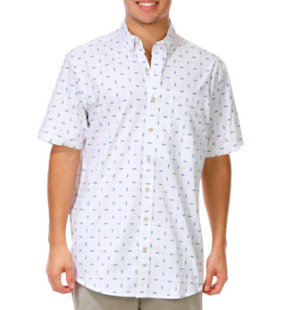 Thumbnail 1: Eddie Bauer Big Men's Button Down Short Sleeve Print Shirt 