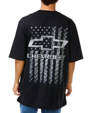 Thumbnail 1: GM Big Men's Americana Chevy Logo Flag 