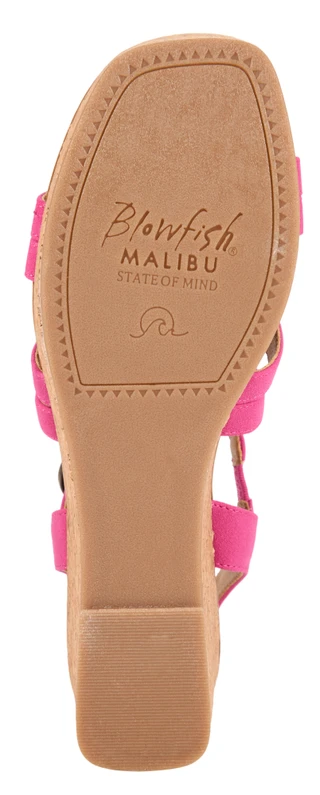 Thumbnail 4: Blowfish Women's Aurora Strappy Vegan Leather Cork Wedge Sandal 