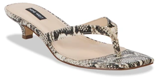 Thumbnail 1: NINE WEST Women's Cassa3 Snake Print Slides 