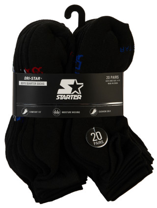 Thumbnail 1: Starter Boys 20 Pk Quarter Socks 