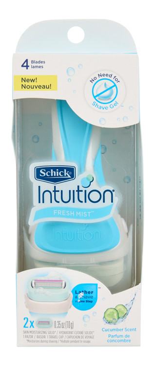 Thumbnail 1: SCHICK Intuition Fresh Mist Moisturing Razor w/ Cucumber Scent 