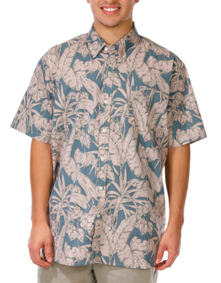 Thumbnail 1: North Hudson Outfitters Big Men's Button Down Short Sleeve Print Shirt 