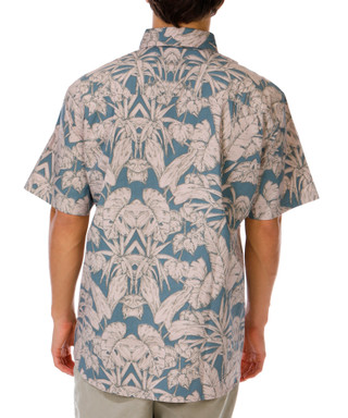 Thumbnail 2: North Hudson Outfitters Big Men's Button Down Short Sleeve Print Shirt 