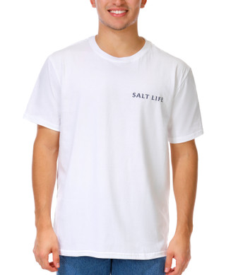 Thumbnail 1: Salt Life Men's Americana Outdoor Fish Flag Graphic Tee 