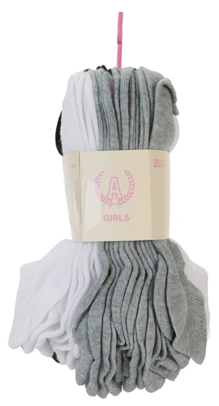 Thumbnail 3: Aeropostale Youth Girls 20 Pk Low Cut Socks 