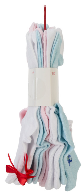 Thumbnail 2: Aeropostale Youth Girls 10 Pk High Quarter Socks 