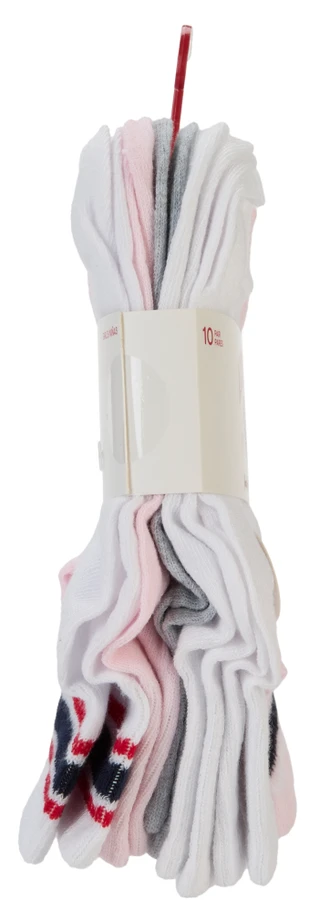 Thumbnail 2: Aeropostale Youth Girls 10 Pk High Quarter Socks 