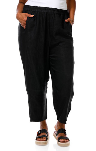 Thumbnail 1: MAX STUDIO Plus Textured Crop Pants 