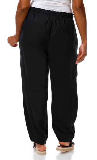 Thumbnail 2: MAX STUDIO Plus Linen Drawstring Pants 