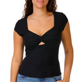 Thumbnail 1: Derek Heart Juniors Molded Cup Twist Front Top 