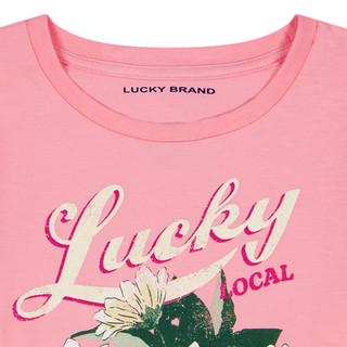 Thumbnail 5: Lucky Brand Big Girl's Short Sleeve Local Lemons Tee 