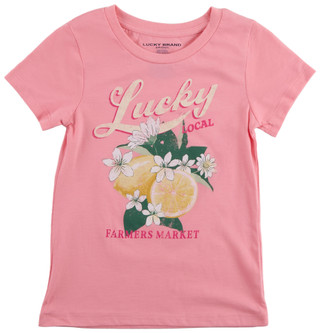 Thumbnail 1: Lucky Brand Big Girl's Short Sleeve Local Lemons Tee 