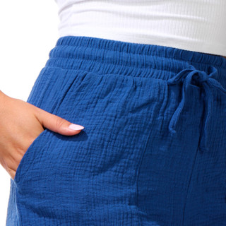 Thumbnail 2: YMI Juniors Pork Chop Pocket Gauze Shorts 