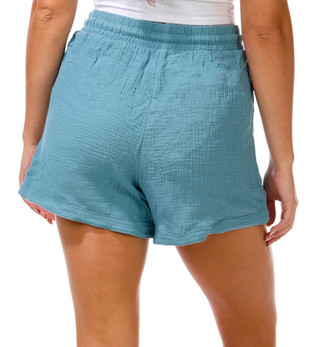 Thumbnail 2: YMI Juniors Pork Chop Pocket Gauze Shorts 