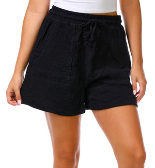 Thumbnail 1: YMI Juniors Pork Chop Pocket Gauze Shorts 