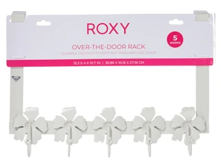 Thumbnail 1: ROXY 5 Hook Over The Door Rack 