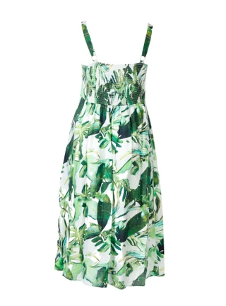 Thumbnail 2: MELLODAY Plus Sleeveless Botanical Maxi Dress 