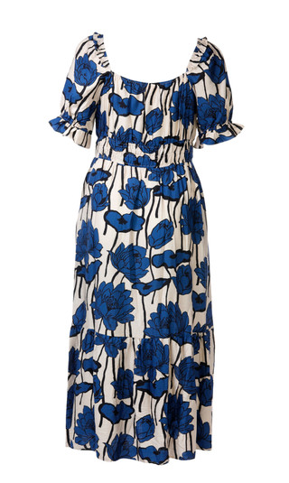 Thumbnail 2: MELLODAY Plus Short Sleeve Smocked Tier Midi Dress 