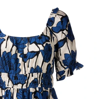 Thumbnail 3: MELLODAY Plus Short Sleeve Smocked Tier Midi Dress 