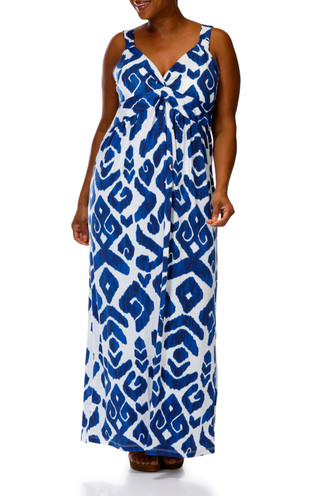 Thumbnail 1: HARLOW & ROSE Plus Sleeveless Maxi Dress 