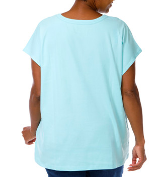 Thumbnail 3: Coral Bay Plus Layer Crew Neckline Short Sleeve Top 