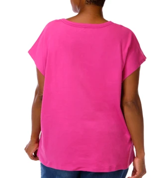 Thumbnail 3: Coral Bay Plus Layer Crew Neckline Short Sleeve Top 