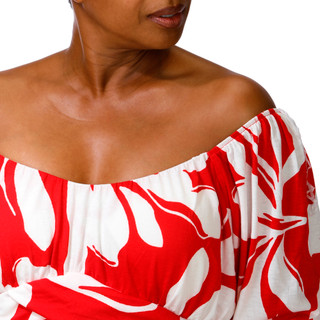 Thumbnail 2: HARLOW & ROSE Plus 3/4 Sleeve Maxi Dress 
