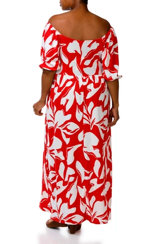 Thumbnail 5: HARLOW & ROSE Plus 3/4 Sleeve Maxi Dress 