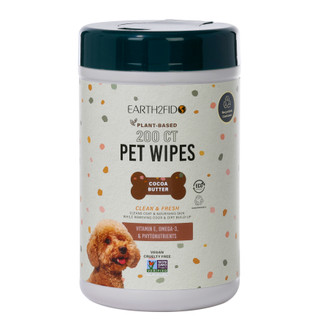 Thumbnail 1: Earth 2 Fid 200 Ct Cocoa Butter Pet Wipes 