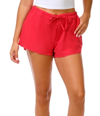 Thumbnail 1: Love Poem Juniors Lauren Drawstring Linen Shorts 