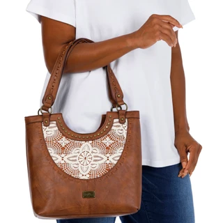 Thumbnail 2: White Mountain Stockton Ridge Lace Tote Bag 
