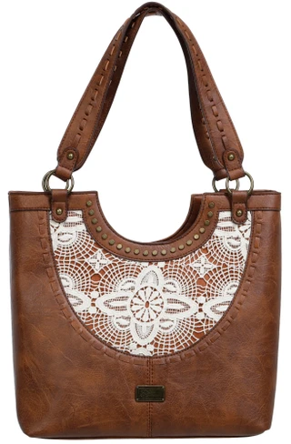 Thumbnail 5: White Mountain Stockton Ridge Lace Tote Bag 