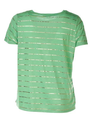 Thumbnail 3: Coral Bay Plus Clover Stripe Short Sleeve Top 