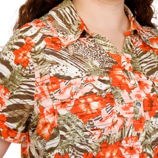 Thumbnail 2: Coral Bay Women's Plus 2 Pocket Button Collar Top 
