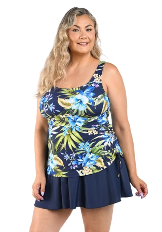 Thumbnail 1: Maxine of Hollywood Plus Serenity Adjustable Tank Swimdress 