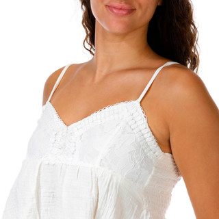Thumbnail 2: Jolie & Joy Juniors Crochet Bust Babydoll Ruffle Tank Top 