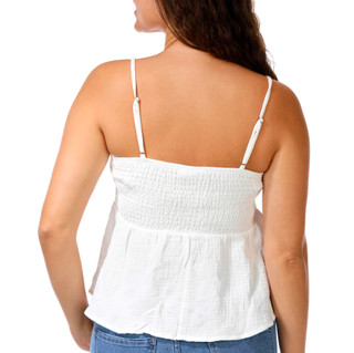 Thumbnail 3: Jolie & Joy Juniors Crochet Bust Babydoll Ruffle Tank Top 